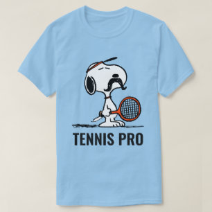 T-shirt cacahuètes   Snoopy's Mustache Jouer au tennis