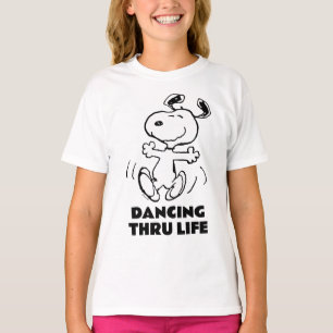 T-shirt cacahuètes   Une Danse Heureuse Snoopy