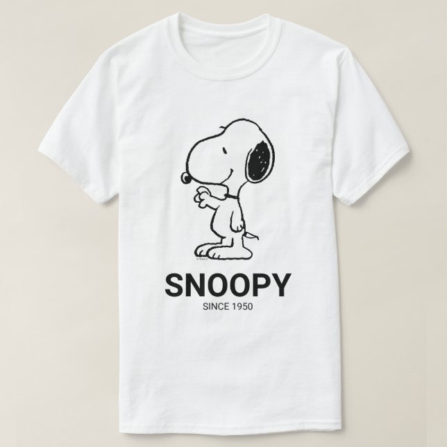 T-shirt cacahuètes | Vagues Snoopy (Design devant)
