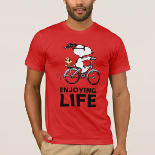 T-shirt cacahuètes   Vélo Snoopy & Woodstock