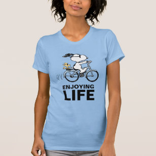 T-shirt cacahuètes   Vélo Snoopy & Woodstock