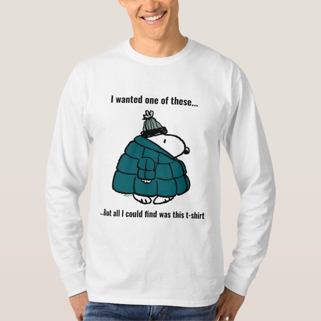 T-shirt cacahuètes | Veste Snoopy Winter Puffer (Devant)