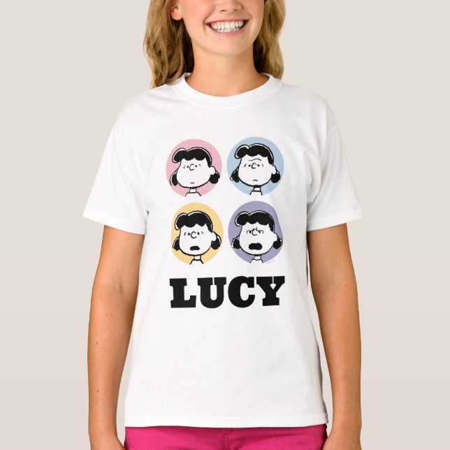 T-shirt cacahuètes | Visages de Lucy (Devant)