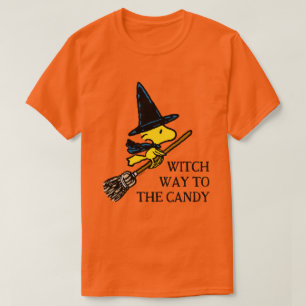 T-shirt cacahuètes   Woodstock Halloween Witch