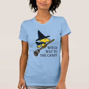 T-shirt cacahuètes   Woodstock Halloween Witch