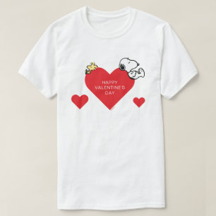 T-shirt cacahuètes Woodstock & Snoopy Valentine