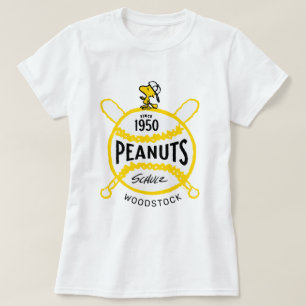T-shirt cacahuètes   WoodstockPeanuts Baseball depuis 1950