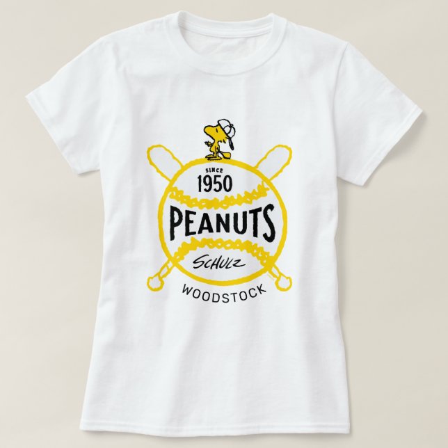 T-shirt cacahuètes | WoodstockPeanuts Baseball depuis 1950 (Design devant)