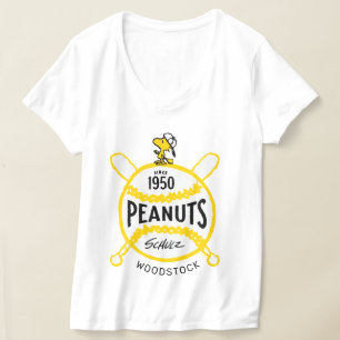 T-shirt cacahuètes WoodstockPeanuts Baseball depuis 1950