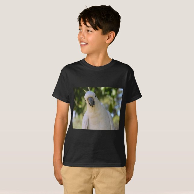 T-shirt Cacatoès mangeant des écrous (Devant entier)
