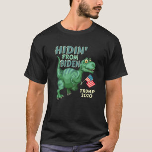 T-shirt Cachage de Biden chemise enfants USA Drapeau T Rex