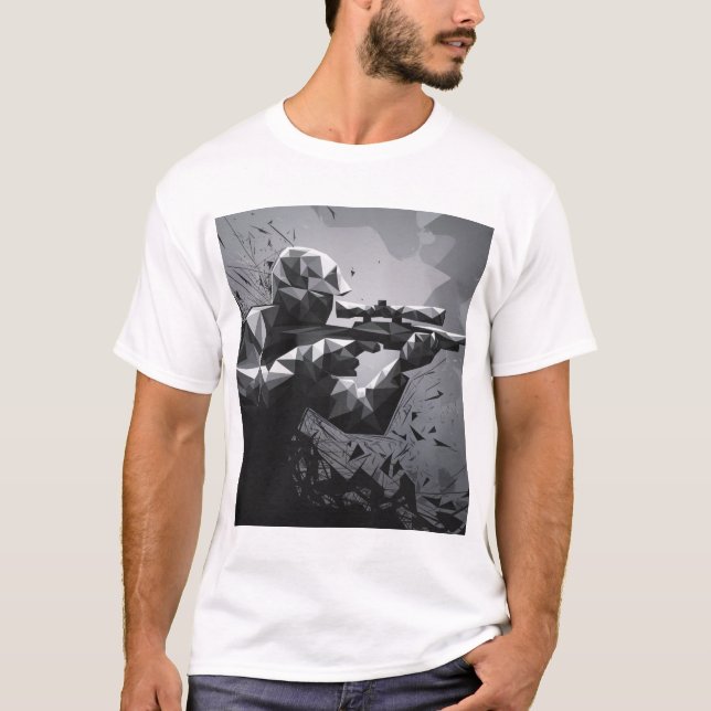 T-shirt Caché dans la vue simple (Devant)
