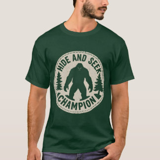 T-shirt Cacher et chercher Champion Funny Bigfoot chemise