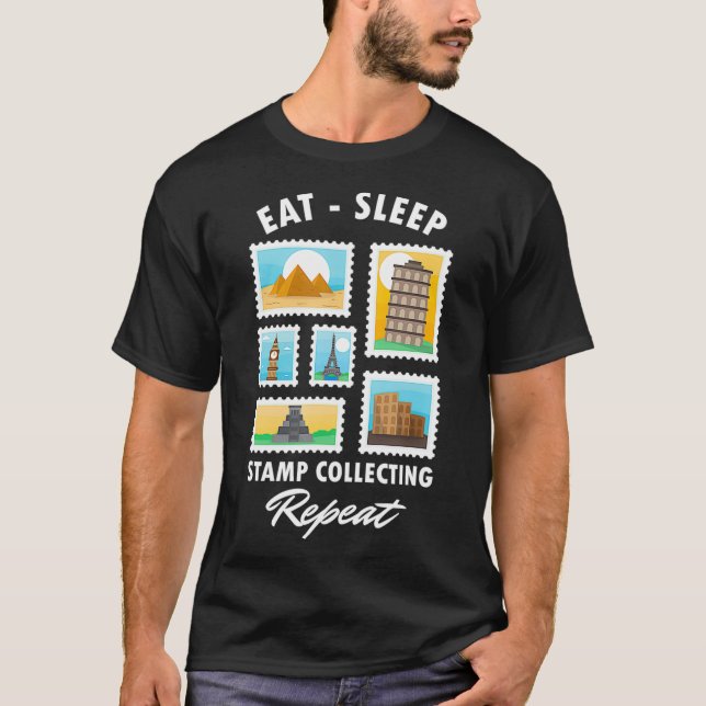 T-shirt Cachet Collectionneurs Mangez Cachet de Sommeil Co (Devant)