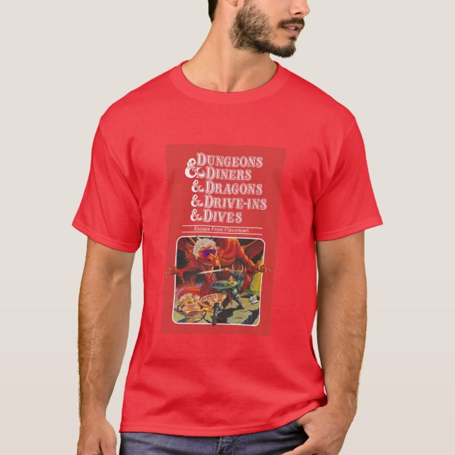 T-shirt Cachots et wagon-restaurants et dragons et (Devant)