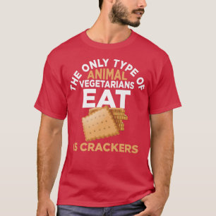 T-shirt Cackers d'animaux délicieux snack végétarien végét