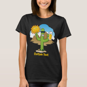 T-shirt Cactus avec bière