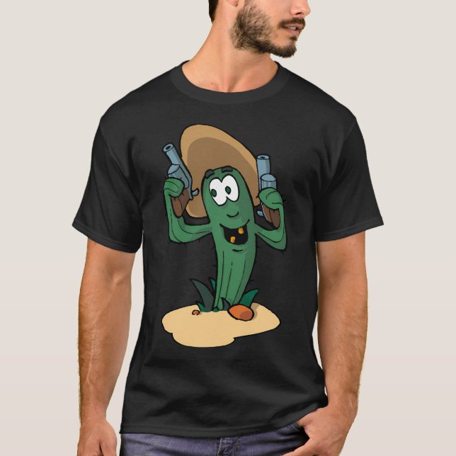 T-shirt Cactus bandido sombre (Devant)