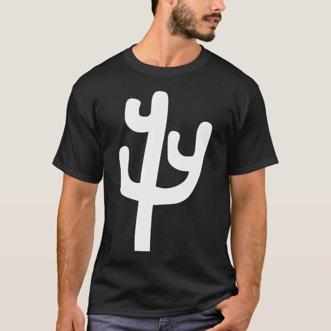 T-shirt Cactus - Blanc (Devant)