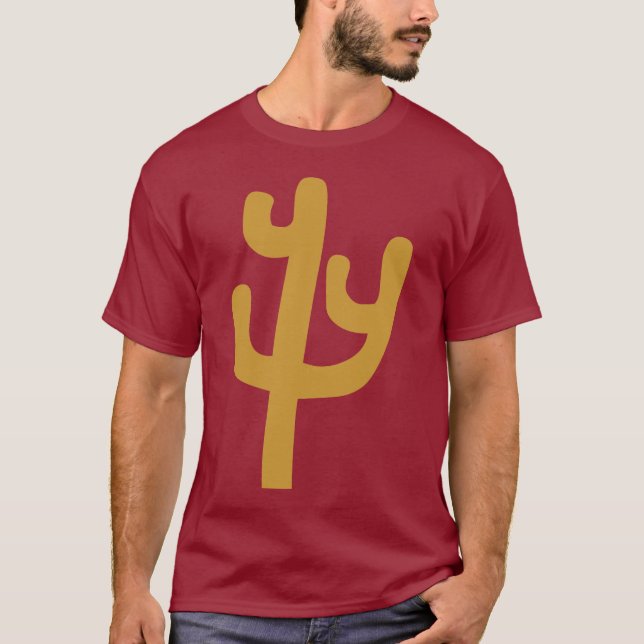 T-shirt Cactus - Brown (Devant)