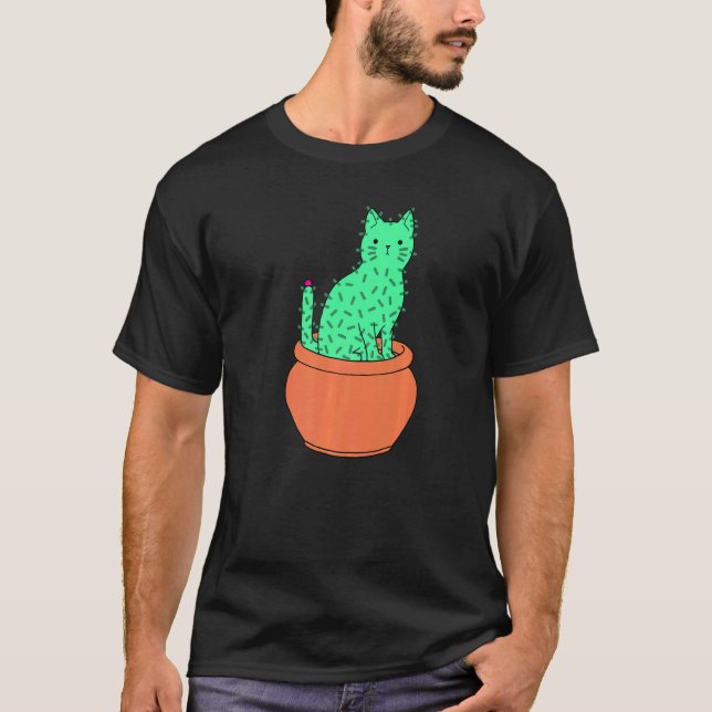 T-shirt Cactus Cactus Chat Chaton (Devant)