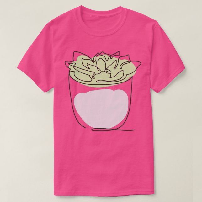 T-shirt Cactus Cactus Succulents Succès Succa Continuité (Design devant)