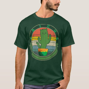 T-shirt Cactus Chat Catcus Kitten Pour Son Plante Succulen