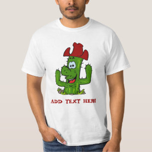 T-shirt Cactus Cowboy, ajouter du texte d'édition,