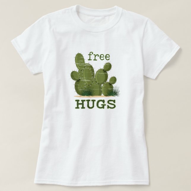 T-shirt Cactus de Free Hugs (Design devant)