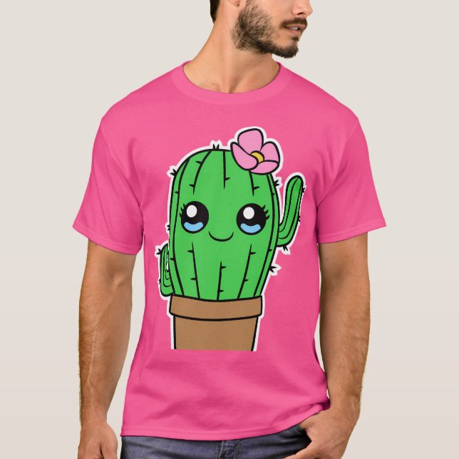 T-shirt Cactus de Kawaii (Devant)