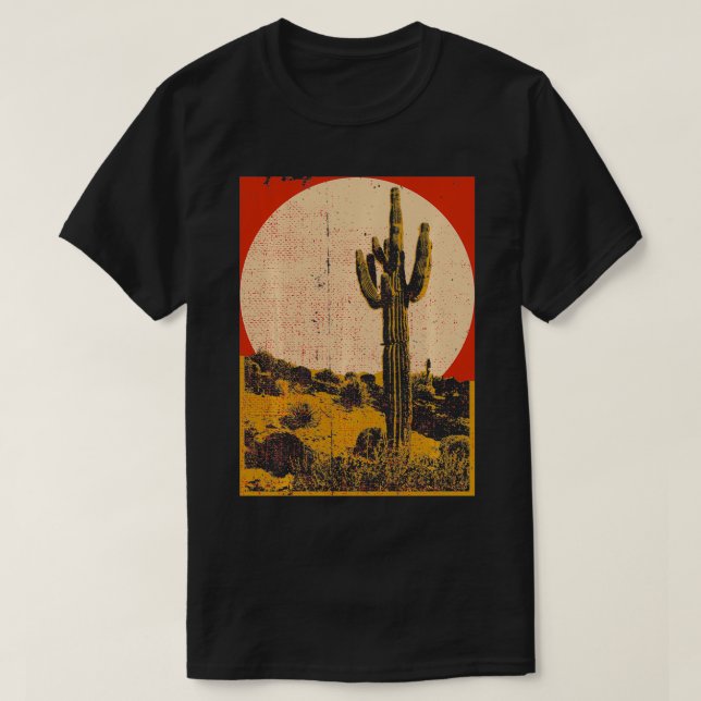 T-shirt Cactus du désert du sud-ouest (Design devant)