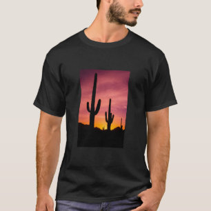T-shirt Cactus du Saguaro au lever du soleil, Arizona