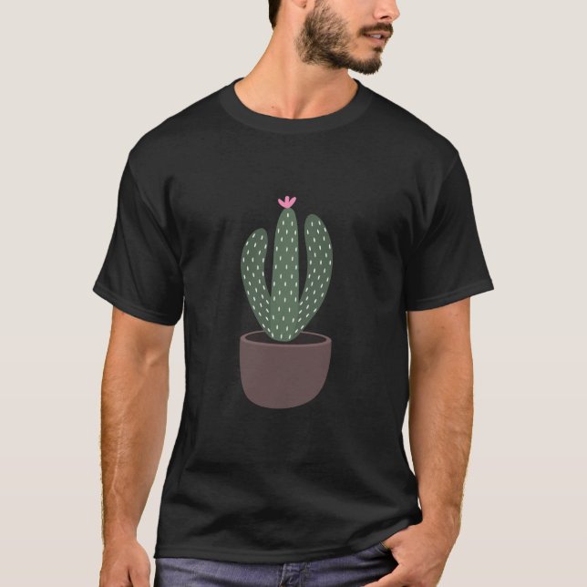 T-shirt Cactus en pot (Devant)