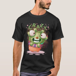 T-shirt Cactus fou rétro Aquarelle Splash Desert Floral