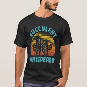 T-shirt Cactus Gardenin de Whisperer Succulent Vintage rét