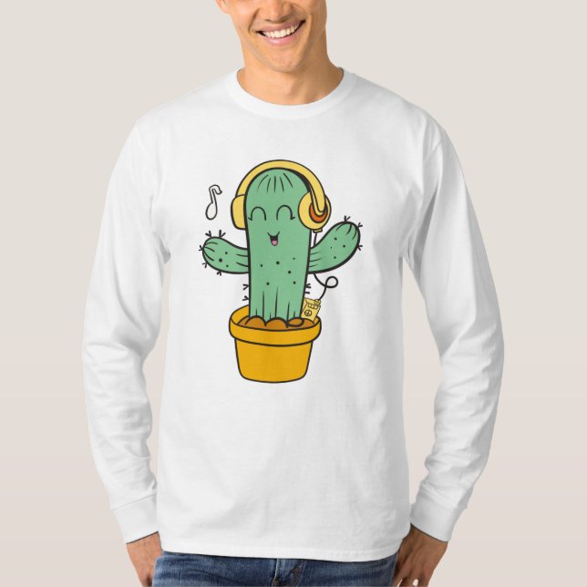 T-shirt cactus mignon (Devant)