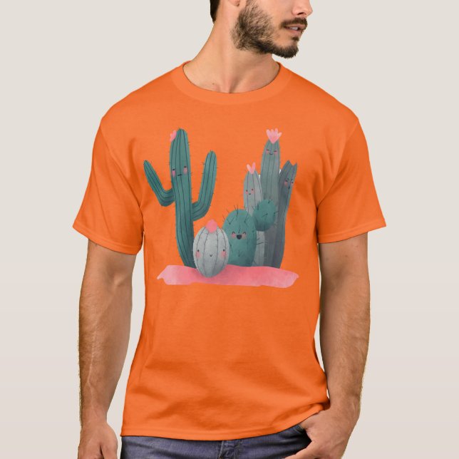T-shirt cactus mignon (Devant)