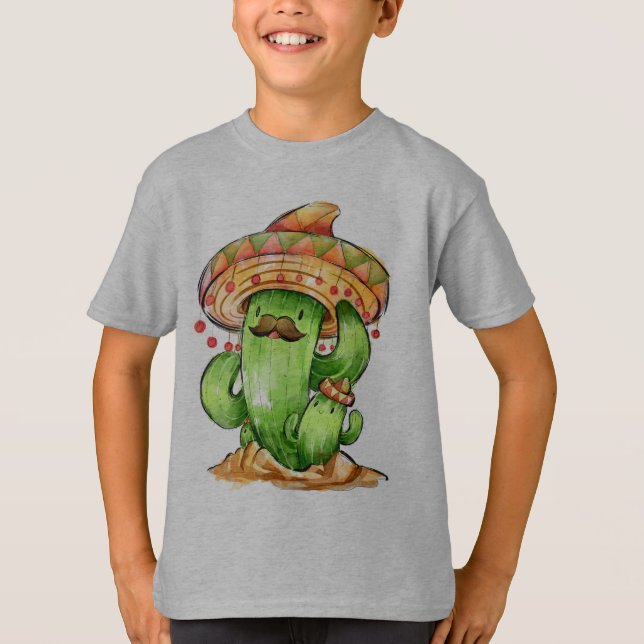 T-shirt cactus mignon (Devant)