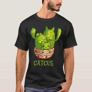 T-shirt Cactus Mignon Chat Et Cactus Cactus Mexicain Cinco