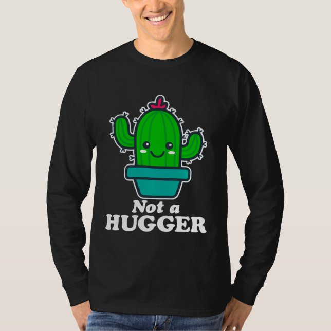 T-shirt Cactus No Hugs today (Devant)