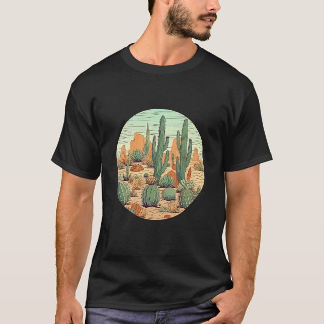 T-shirt Cactus plants cacti cactus plants garden hobby gar (Devant)