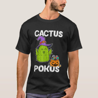 T-shirt Cactus Pokus Halloween sorcière Citrouille mignon