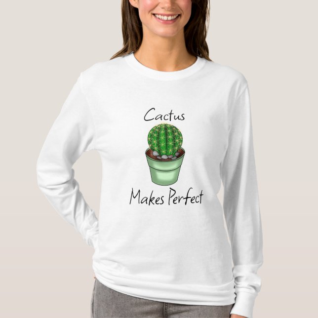 T-shirt Cactus rend parfait | Pun Plante (Devant)