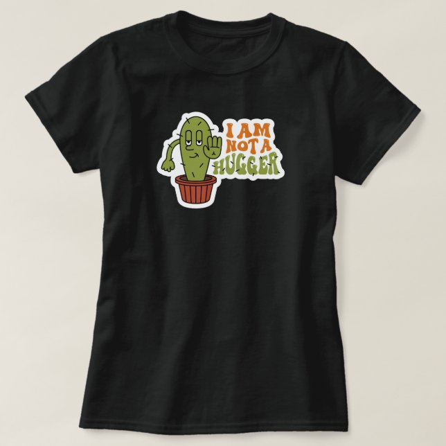 T-shirt Cactus Sarcastique Drôle  (Design devant)
