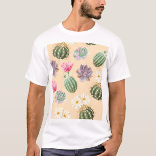 T-shirt Cactus Succulent : Motif de détail élevé
