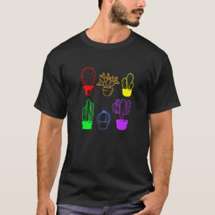 T-shirt Cactus Succulent Pride Rainbow Plante Subtle Lgbt