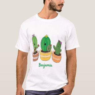 T-shirt Cactus trio chantante mignonne dessin animé