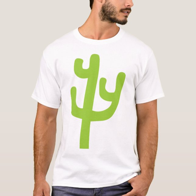 T-shirt Cactus - Vert Martien (Devant)