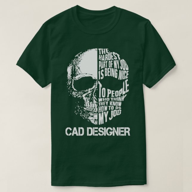 T-shirt Cad Designer (Design devant)