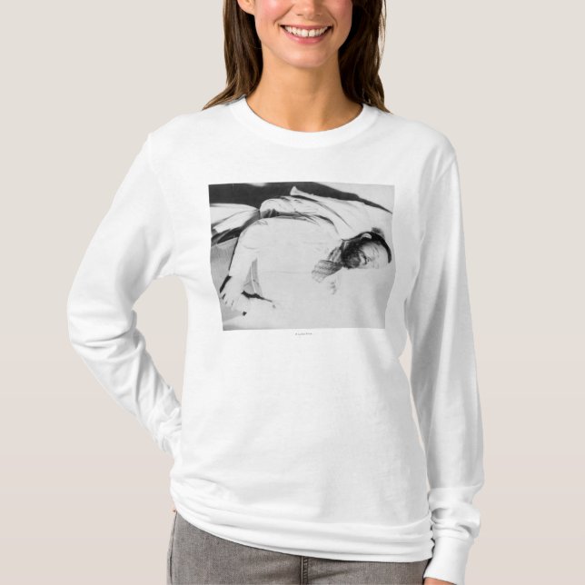 T-shirt Cadavre de photographie proscrite de Jesse James (Devant)